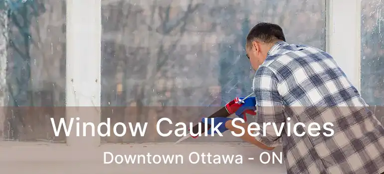  Window Caulk Services Downtown Ottawa - ON