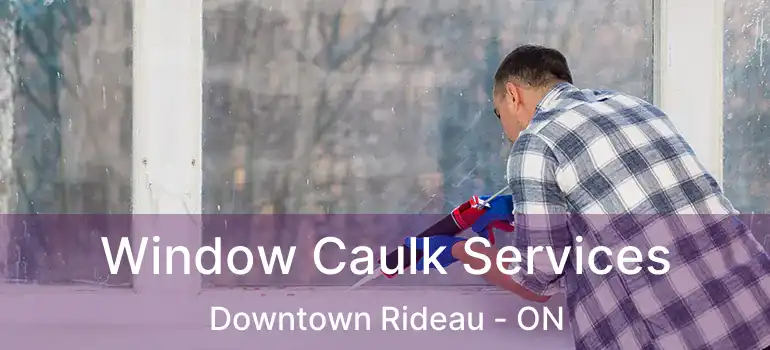  Window Caulk Services Downtown Rideau - ON