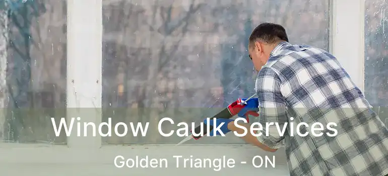  Window Caulk Services Golden Triangle - ON