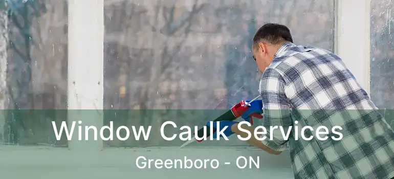  Window Caulk Services Greenboro - ON