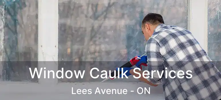  Window Caulk Services Lees Avenue - ON