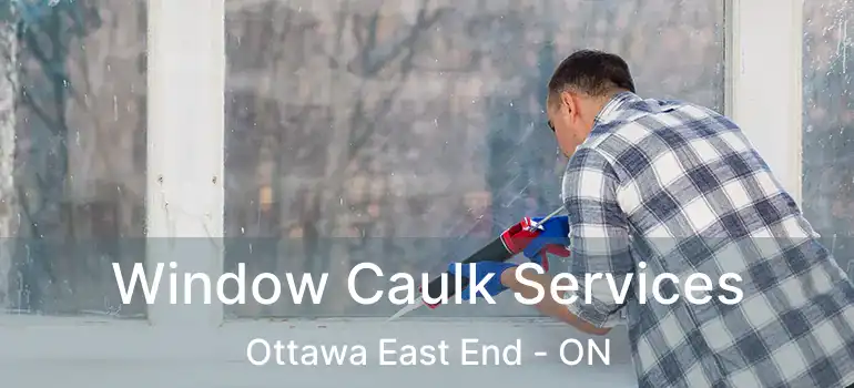  Window Caulk Services Ottawa East End - ON