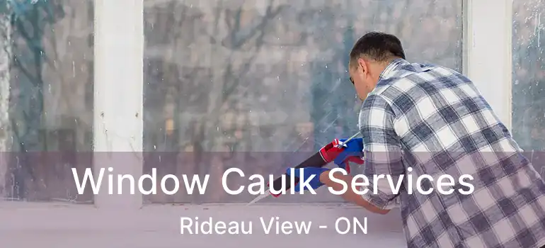  Window Caulk Services Rideau View - ON