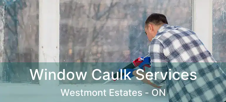  Window Caulk Services Westmont Estates - ON