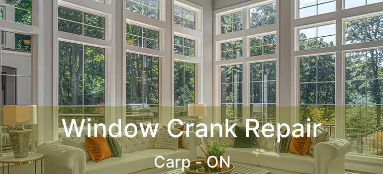  Window Crank Repair Carp - ON