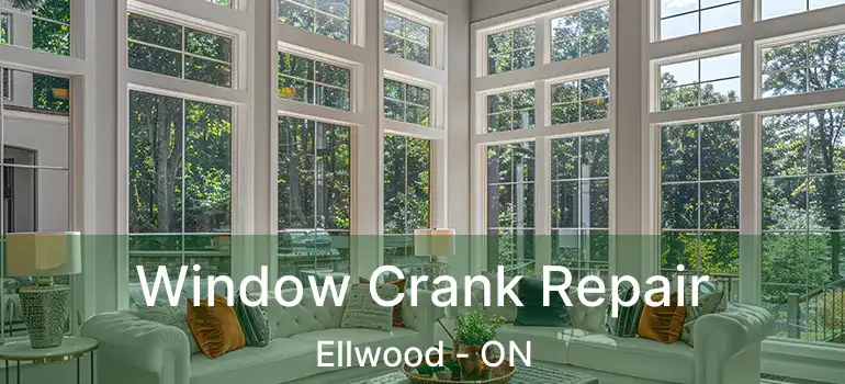  Window Crank Repair Ellwood - ON