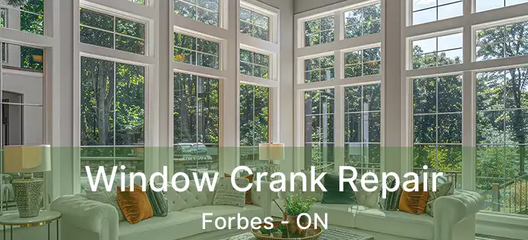  Window Crank Repair Forbes - ON