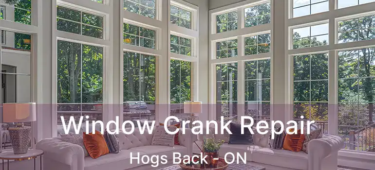  Window Crank Repair Hogs Back - ON