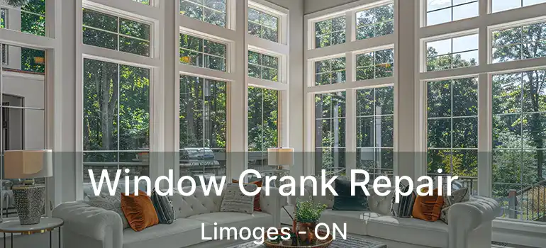  Window Crank Repair Limoges - ON