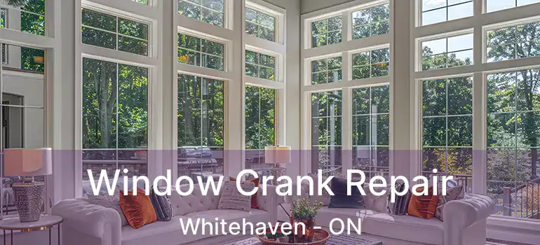  Window Crank Repair Whitehaven - ON