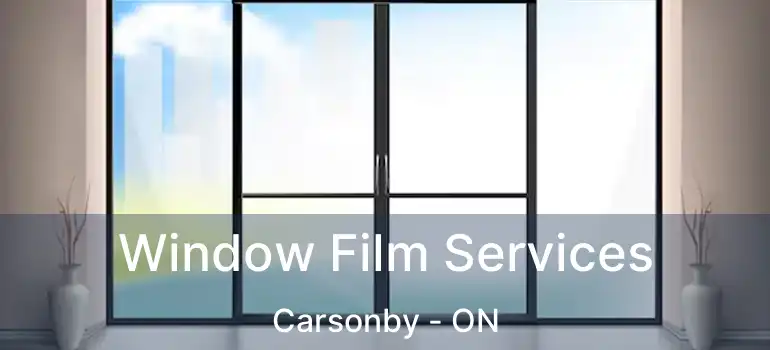  Window Film Services Carsonby - ON