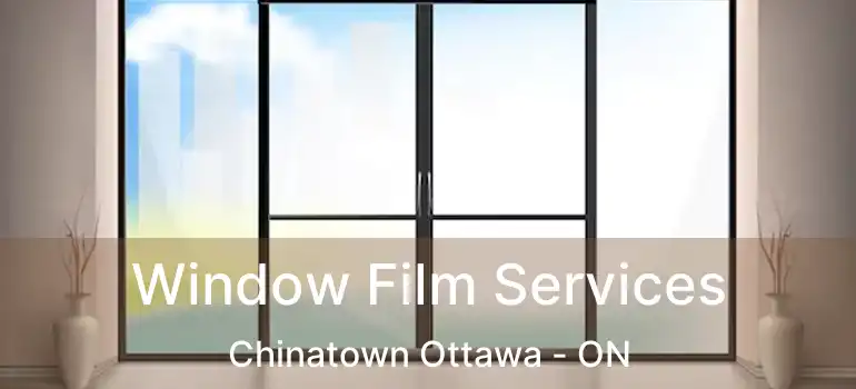  Window Film Services Chinatown Ottawa - ON