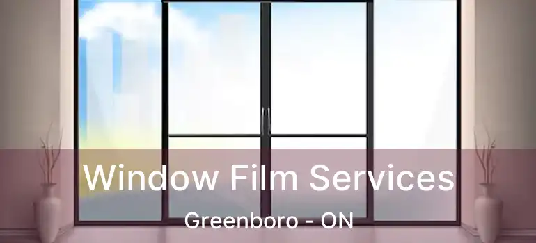  Window Film Services Greenboro - ON