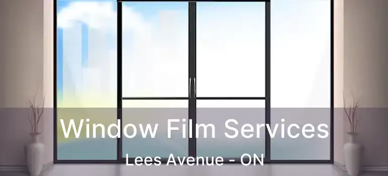  Window Film Services Lees Avenue - ON