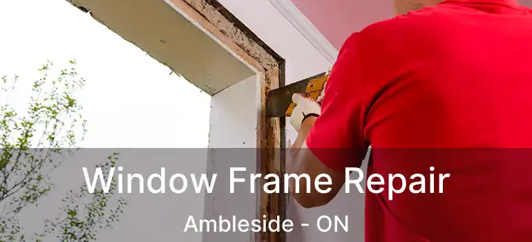  Window Frame Repair Ambleside - ON