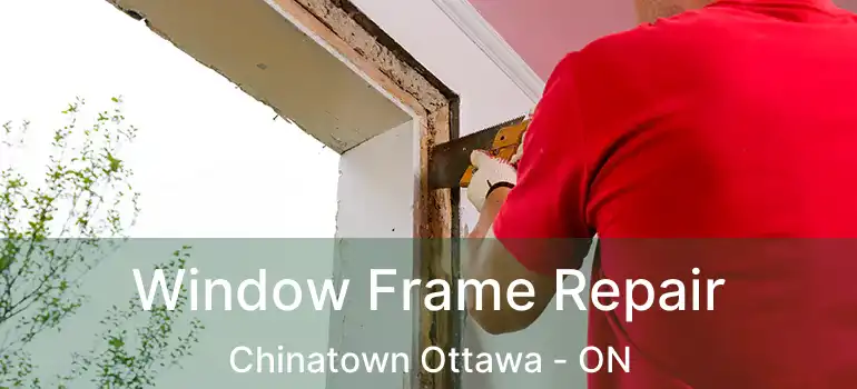  Window Frame Repair Chinatown Ottawa - ON