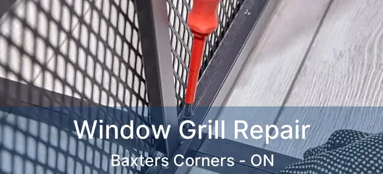  Window Grill Repair Baxters Corners - ON