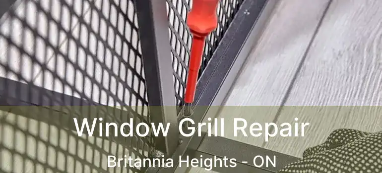  Window Grill Repair Britannia Heights - ON