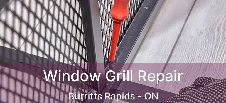  Window Grill Repair Burritts Rapids - ON