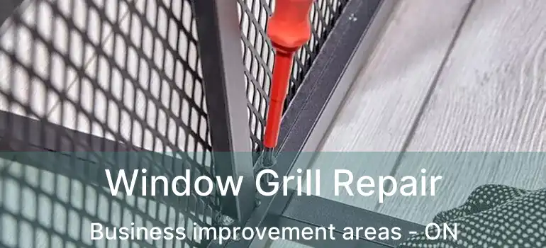  Window Grill Repair Business improvement areas - ON