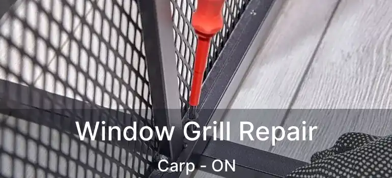  Window Grill Repair Carp - ON