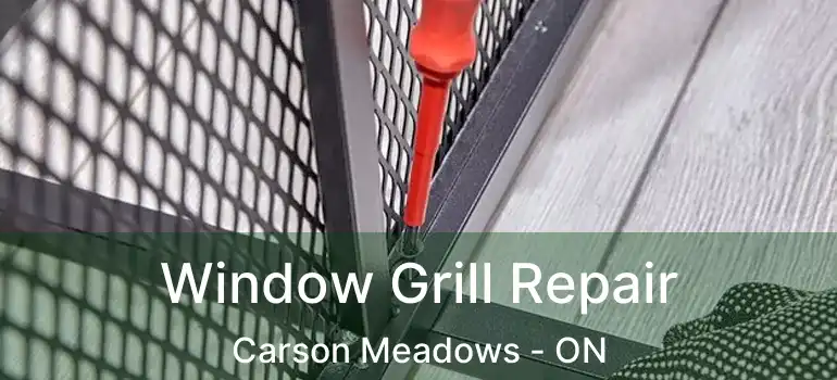  Window Grill Repair Carson Meadows - ON