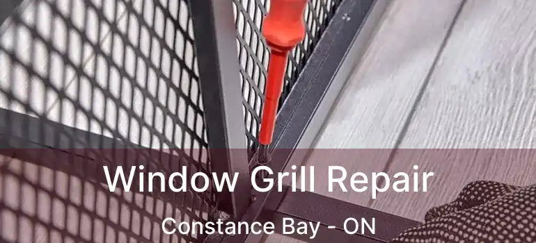  Window Grill Repair Constance Bay - ON