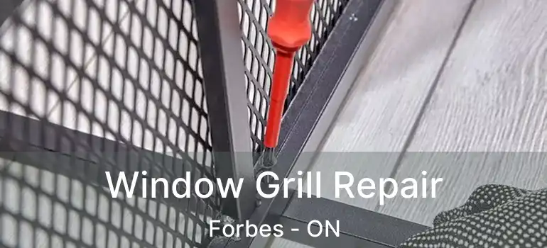  Window Grill Repair Forbes - ON