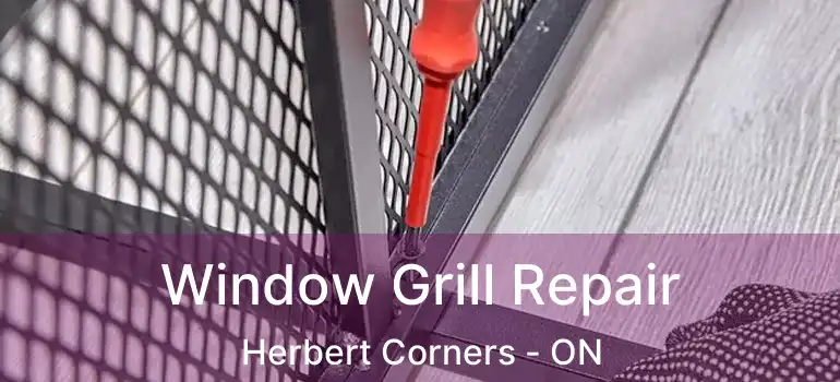  Window Grill Repair Herbert Corners - ON