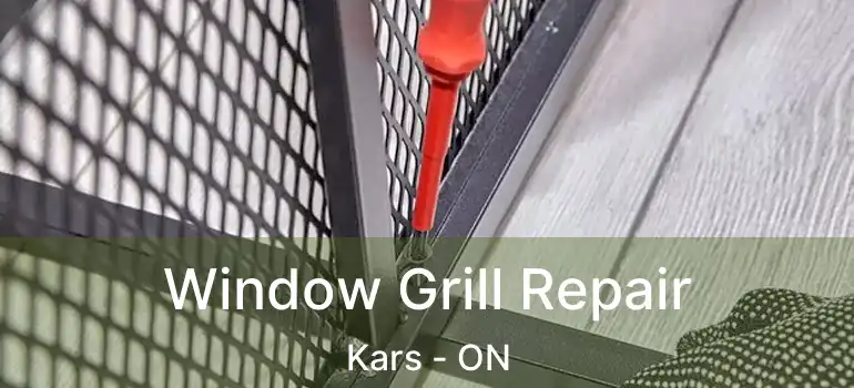  Window Grill Repair Kars - ON