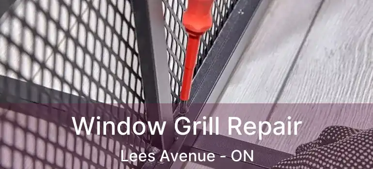  Window Grill Repair Lees Avenue - ON