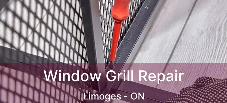  Window Grill Repair Limoges - ON