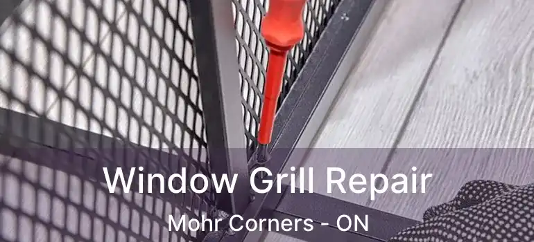  Window Grill Repair Mohr Corners - ON