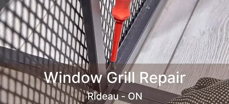  Window Grill Repair Rideau - ON