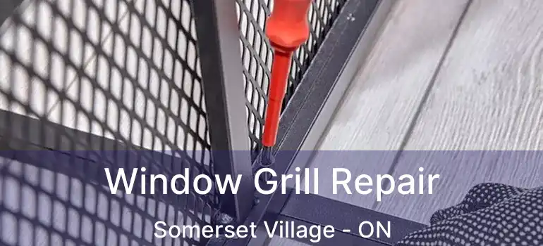  Window Grill Repair Somerset Village - ON