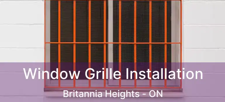  Window Grille Installation Britannia Heights - ON