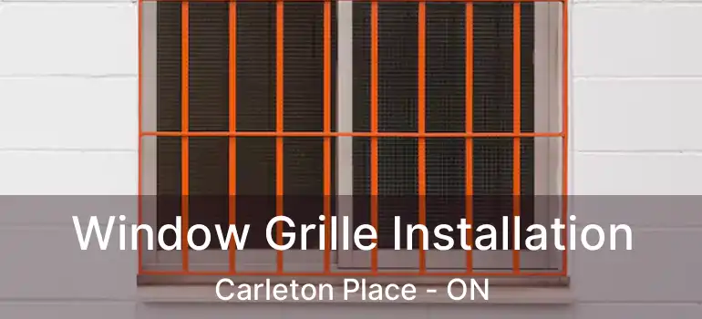  Window Grille Installation Carleton Place - ON