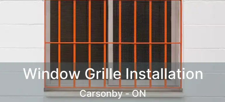  Window Grille Installation Carsonby - ON