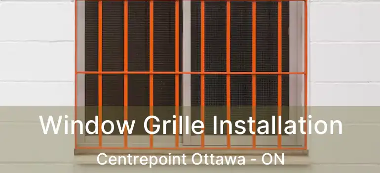  Window Grille Installation Centrepoint Ottawa - ON