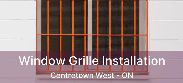  Window Grille Installation Centretown West - ON