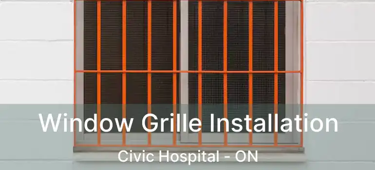  Window Grille Installation Civic Hospital - ON