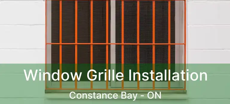  Window Grille Installation Constance Bay - ON