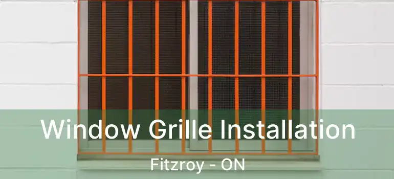  Window Grille Installation Fitzroy - ON