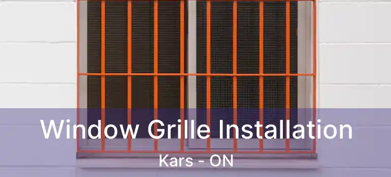  Window Grille Installation Kars - ON