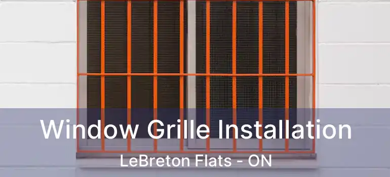  Window Grille Installation LeBreton Flats - ON