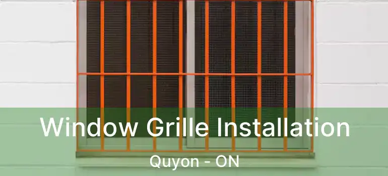  Window Grille Installation Quyon - ON