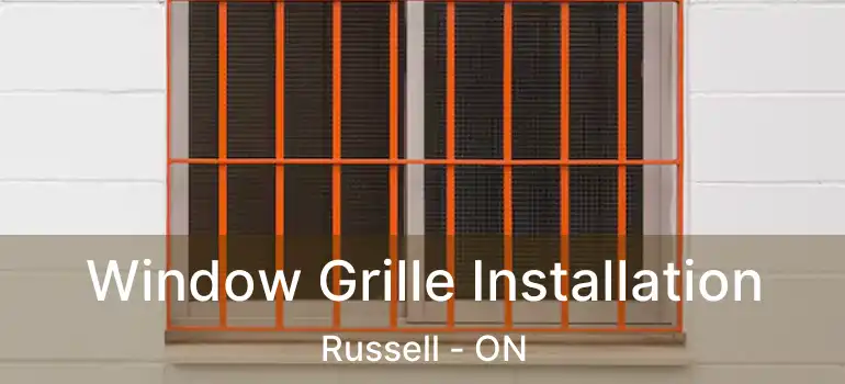  Window Grille Installation Russell - ON