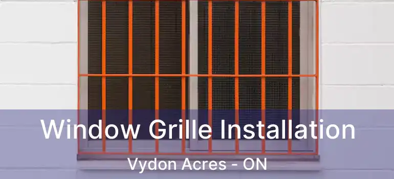  Window Grille Installation Vydon Acres - ON