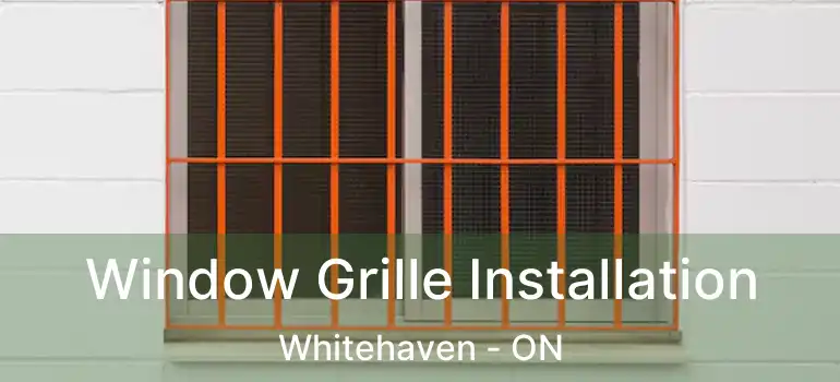  Window Grille Installation Whitehaven - ON