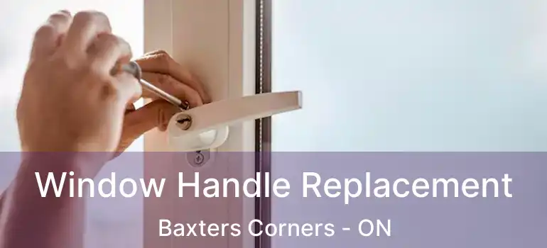  Window Handle Replacement Baxters Corners - ON